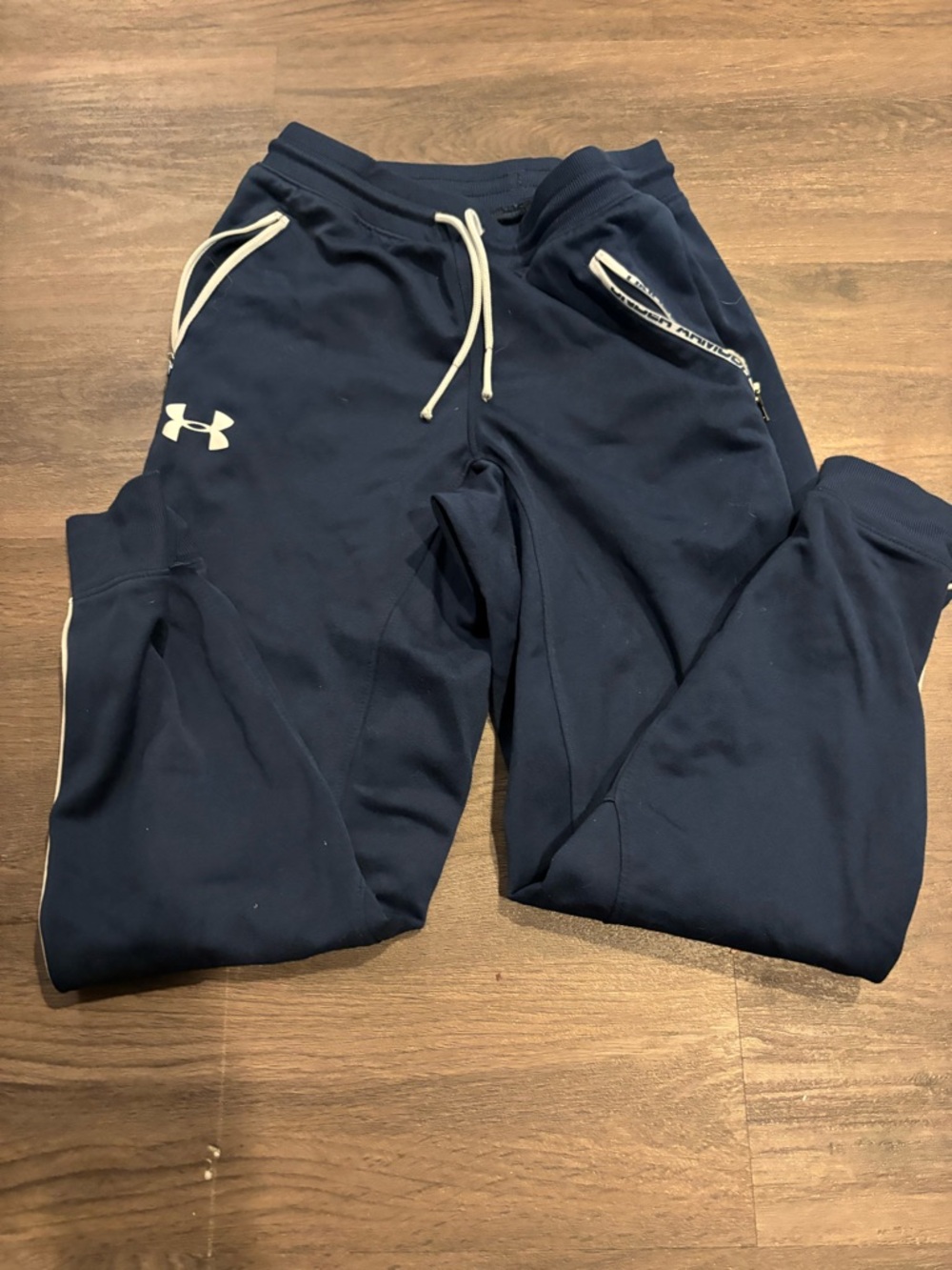 Under Armour Navy Blue Kids Sweatpants Joggers